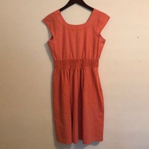 Mata Traders A-Line Polka Dot Short Sleeved Dress